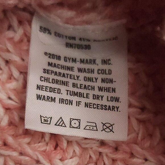 Crazy 8 Toddler Girls Pink Cropped Boxy Scalloped Hem Sweater 18-24 Months - Picture 4 of 4